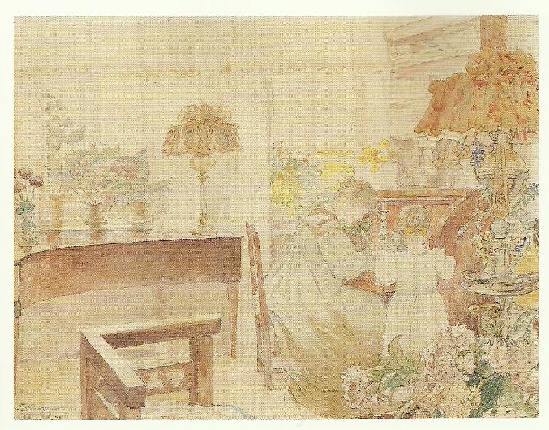 Peter Severin Kroyer marie og vibeke kroyer ved chatollet i hjemmet ved skagen plantage Norge oil painting art